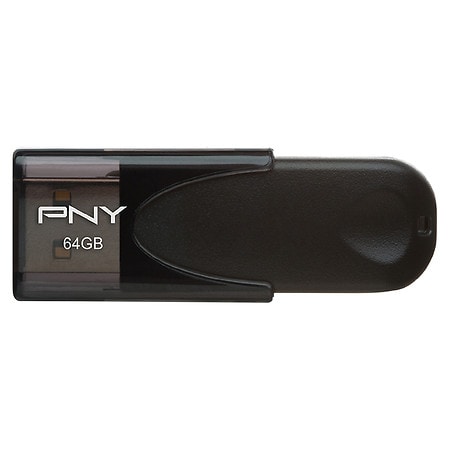 PNY Attache 4 USB 2.0 Flash Drive - 64GB 1.0 ea